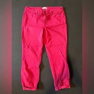 Lila Ryan Magenta Ankle Skinny Jeans